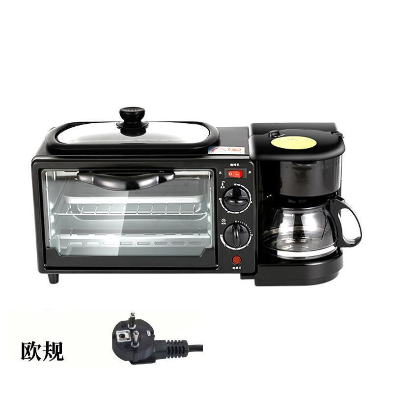 3-in-1 Breakfast Machine - Brew Coffee, Heat Milk & Bake