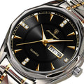 Swiss Brand New Trendy Mens Watch Waterproof Tungsten Date Quartz Watch Live Bestseller Drop Ship