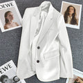 Women's Fall Casual Elegant Blazer + Top 2026 | Casual Blouse - Ginger Yellow