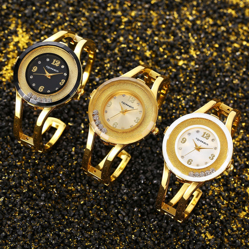 Factory Direct ogyawatch Rhinestone Bangle Women Quartz Watch Light Luxury Sparkle Glossy Rhinestone Dial Bangle Watch