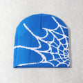 spider web y2k foreign trade knitted hat european and american hat trend winter hat jacquard special