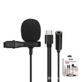 Lavalier microphone eating and broadcasting sound card mini microphone mobile phone live broadcast karaoke interview recording noise reduction lavalier microphone