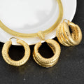 Western Middle East Africa New Import Wedding Gold Plated Set Classic Fashionable Women Earrings AliExpress Export