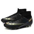 high top breathable outdoor men's football shoes professional adult shoes ag long nails women's brok