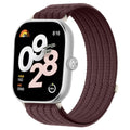 Fits Huawei Xiaomi Samsung Apple Red Beige Cloud Feel 5 Band Breathable Woven Nylon Velcro Watch Band