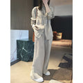 Spring-Summer Chinese Ethnic Linen Cotton Wide Leg Pants + Shirt Set