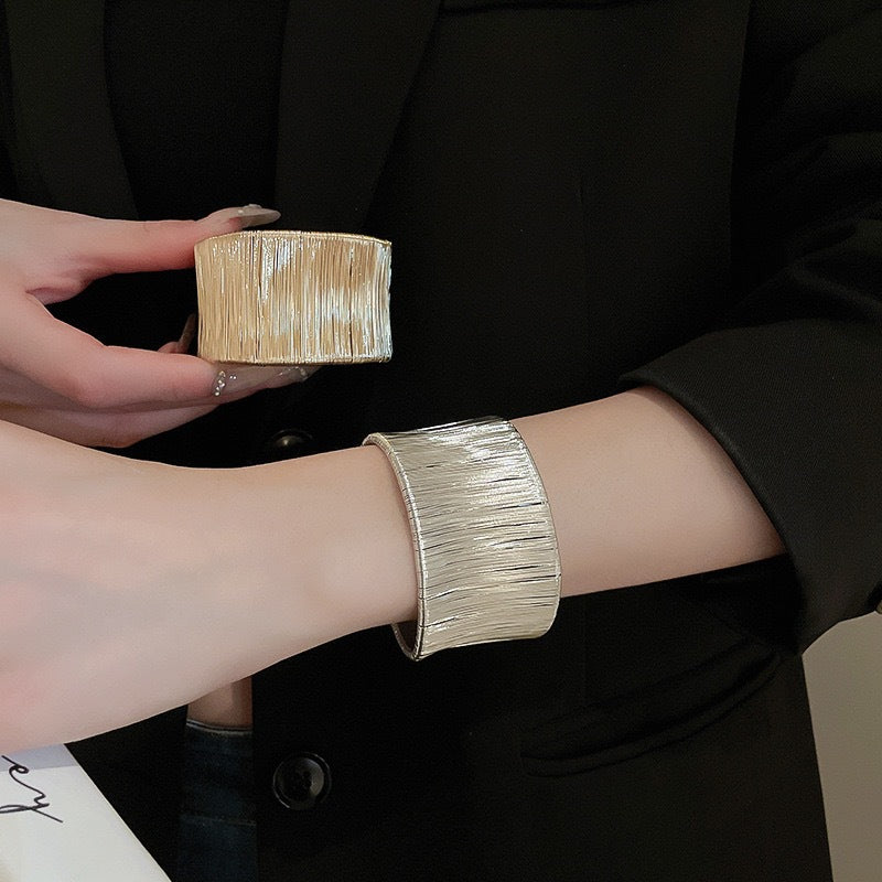 Geometric Multi-Layer Wrap Cuff Bracelet - view 3