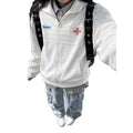 Women's Fall Casual Versatile Embroidered Lightweight Loose Jacket + Top 2026 - White