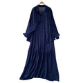 Casual Slimming Long Sleeve Lightweight Loose Dress + Shirt + Camisole 2-Piece Set