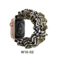 For apple iwatch Watch Band Overseas Striped Plaid Fresh Stretch Single Row Large Cord Apple Band