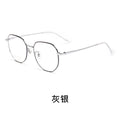 Beesfen T808T Polygon Prescription Glasses Women Korean Retro Glasses Frame β Titanium Frame Bare Face Artsy