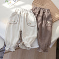 Girls' Lace Trim Harem Joggers - Spring/Fall