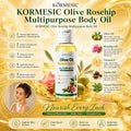 全英文KORMESIC橄榄玫瑰全能油全身可用植物萃取双重精华滋养肌肤
