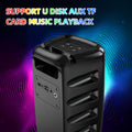 HY-3317 hot product colorful Bluetooth speaker outdoor microphone square dance audio stage performance factory