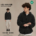 Men's Fall/Winter Retro 450G Washed Distressed Frayed Edge Double Zip Hoodie