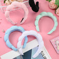 Korean Style Wool Scarf Fabric Sponge Twist Headband High Crown Head Headband Face Wash Makeup Cloud Headband Factory Custom Wholesale