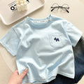 children's pure cotton t-shirt pure cotton boys summer clothes baby new children's clothing girls lo