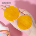 KORMESIC曲酸&姜黄去角质清洁棉片cotton pads外贸跨境厂家现货