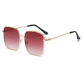 New Simple Square Big Frame Sunglasses Influencer Metal Vintage Sunglasses Korean Bare Face UV-Protection Glasses