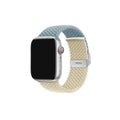 For apple watch9 Color Block Woven Nylon Buckle Stretch Ring Apple s8 Band iwatch7654se