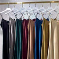 High-End Satin Camisole Dress, Triacetate Style Mid-Length