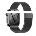 For applewatch Magnetic Beige Lily Steel Band 2E Metal Watch Chain New Smart Capable watch 41 / 45mm