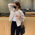 Women's Fall Workwear Casual Lightweight Jacket + Top 2026 | Trendy Jacket - Apricot