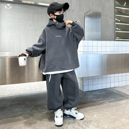 Boys' Sports Hoodie Set - 2-Piece