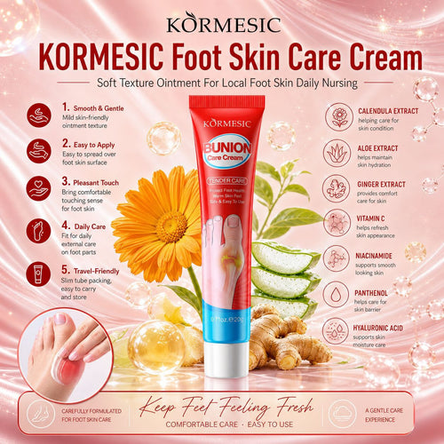 KORMESIC全英文足部护理膏Foot Cream清洁护理保湿跨境外贸批发