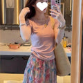 Two-Piece Short Sleeve T-Shirt + Floral Skirt Set, 2026
