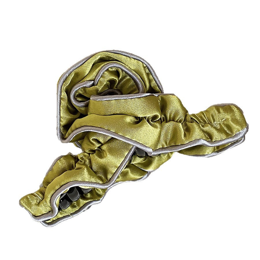 Vintage Pleated Fabric Hair Claw Clip - view 5