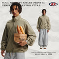 Men's Fall/Winter Western Brushed 410G Zip Stand Collar Hoodie - Warmth
