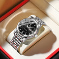 Swiss Brand Waterproof New Mens Watch Pair Date Glow Quartz Watch Live Export Bestseller Drop Ship