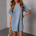 Casual Fashion Short Sleeve Loose Dress