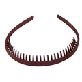 Korean Simple Non-Slip Toothed Comb Headband High Crown Press Dispatch Fashionable Versatile Daily Head Headband Custom Wholesale