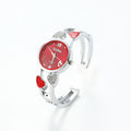 AliExpress Watch Heart-Shaped Steel Band Women Bangle Watch Christmas Present Watch Wholesale watch