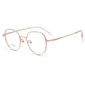 Beesfen BW87007S Retro Polygon Titanium Frame Glasses Frame Bare Face Ultra-Light Prescription Glasses Women Frame Wholesale