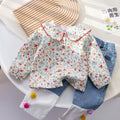 Girls' Korean Style Shirt - Spring/Fall Baby Top