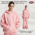 Fall/Winter 360G Washed Distressed Spray-Dye Fleece-Lined Hoodie