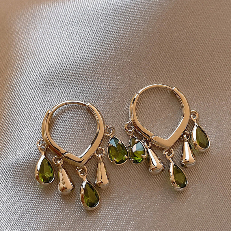 Bohemian Teardrop Tassel Clip-On Earrings - view 3