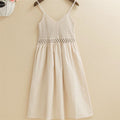Bohemian Ethnic Style Embroidered Camisole Mid-Length Dress