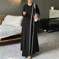 Women's Casual Fashion Long Sleeve Lace Trim Loose Dress 2026 | Elegant Summer Dress - Blue