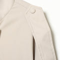 Women's Designer Stand Collar Tie-Front Loose Jacket 2026 | Trendy Jacket - Milk White