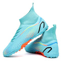 high-top football shoes broken spike sneakers long spike non-slip adult and children's sports shoes