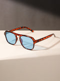 Personality Oversized Men Western Trendy Square Frame Sunglasses Sun-Proof Women Sunglasses UV-Proof