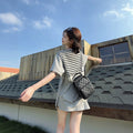 Summer Sporty Casual Plus Size Loose Short Skirt 2-Piece Set
