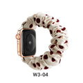 Overseas In Stock Polka Dot Large Scrunchie Watch Band Printed Women Fits apple iwatch Band Apple Hair Tie