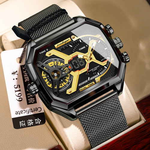 POEDAGAR New Digital Watch Trendy Multifunction Waterproof Chronograph Time Boys Watch Live Export Bestseller Watch