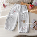 Girls' Cartoon Print Sweatpants - Fall