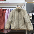 Women's Fall-Winter Wool Fleece Stand Collar Cardigan + Jacket 2026 - Milk White
